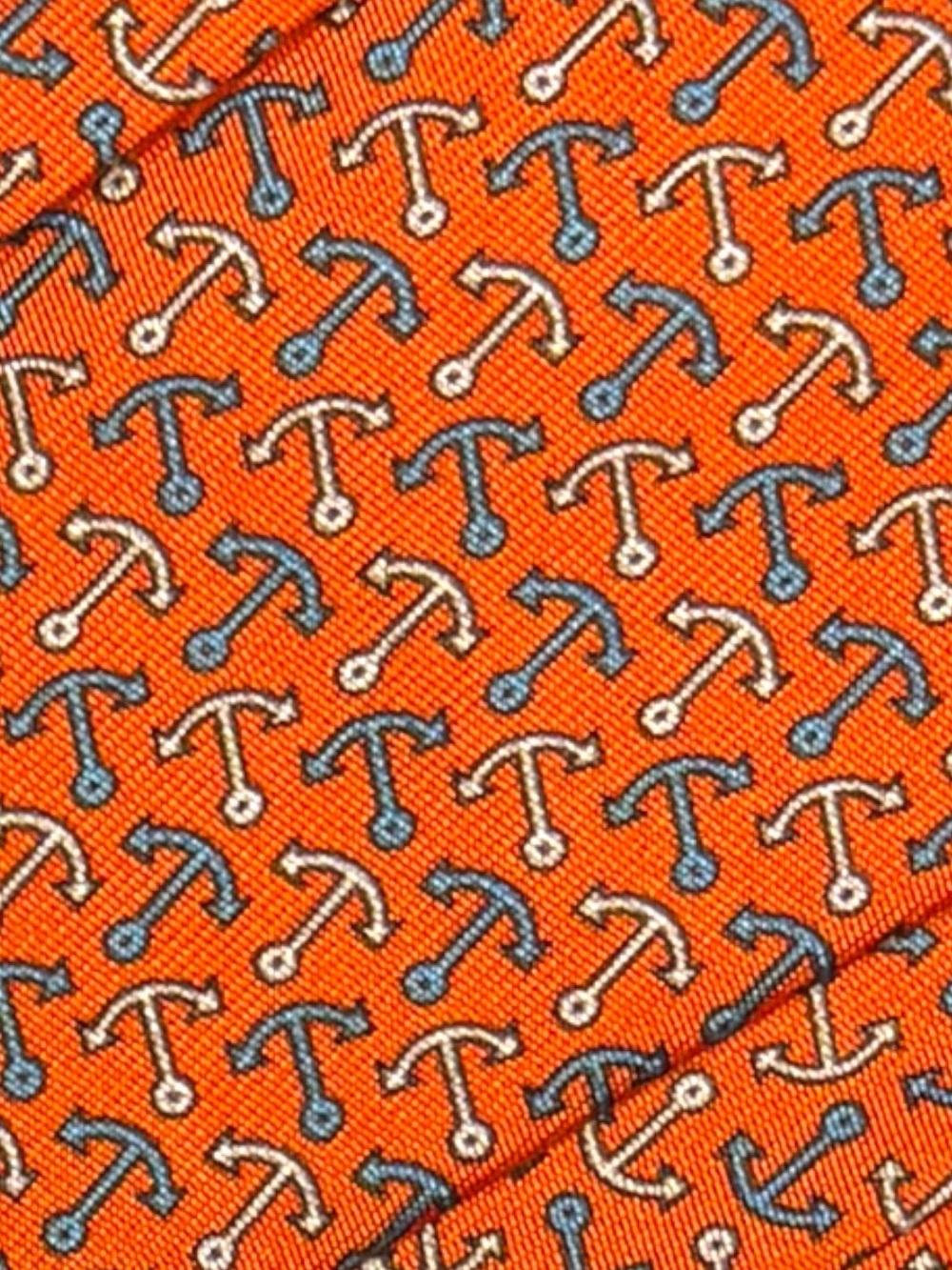 HERMÈS silk tie